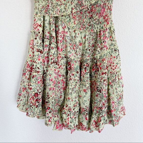 Poupette St Barth Mini Dress Soledad Dress - Green Murrina Size L - Picture 10 of 12